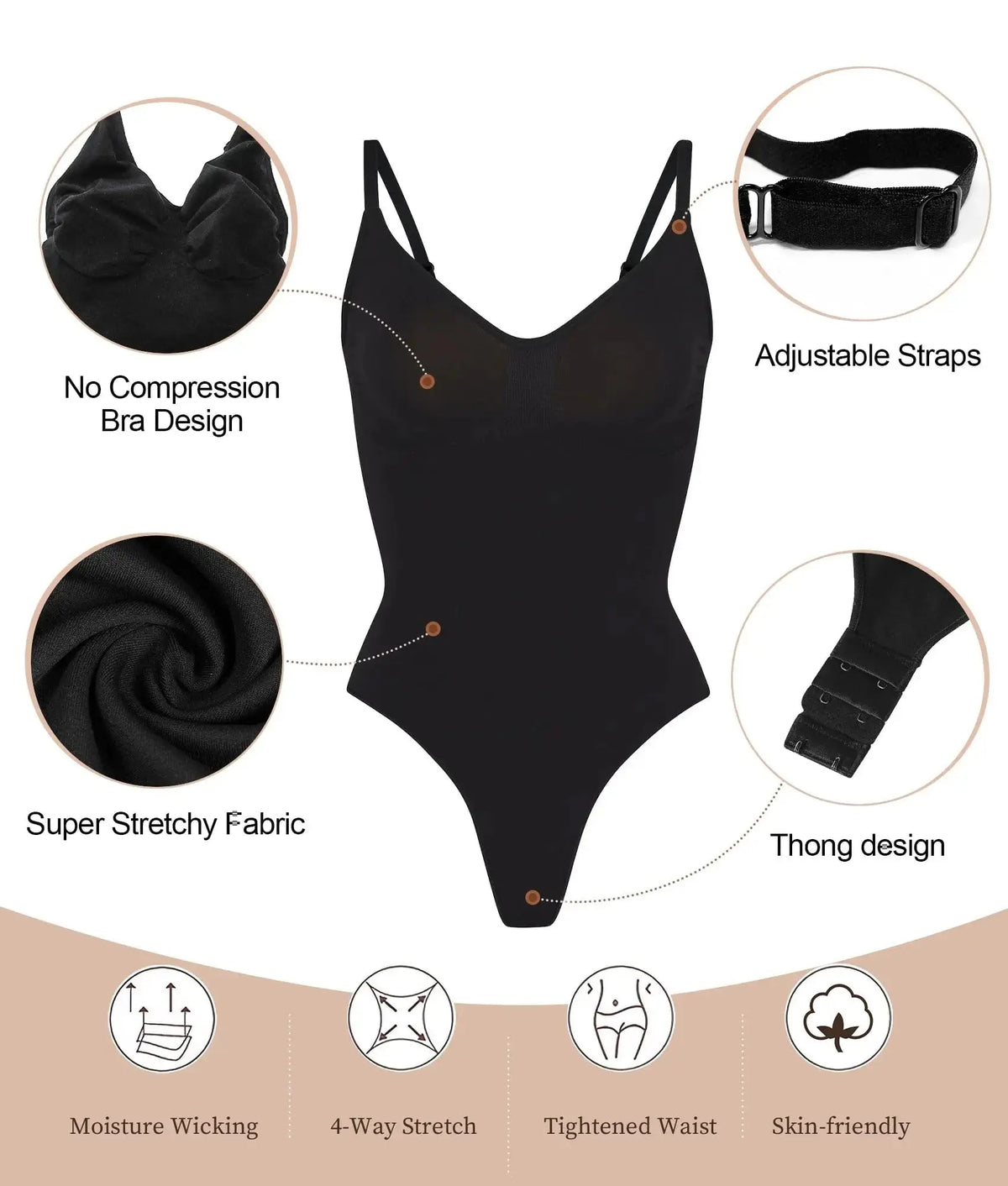 Sculpting Seamless Bodysuit Thong